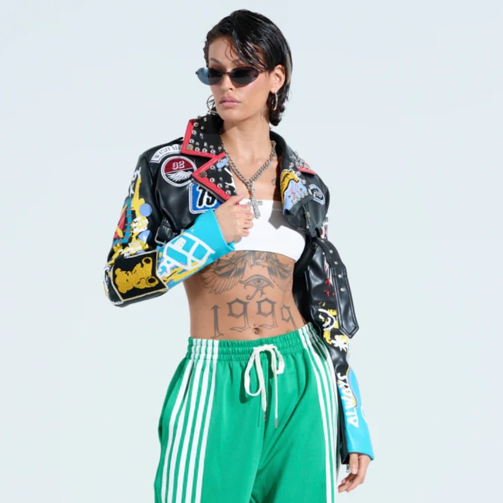 Label Phoenix Ultra Crop Moto Jacket - Picture 3 of 9